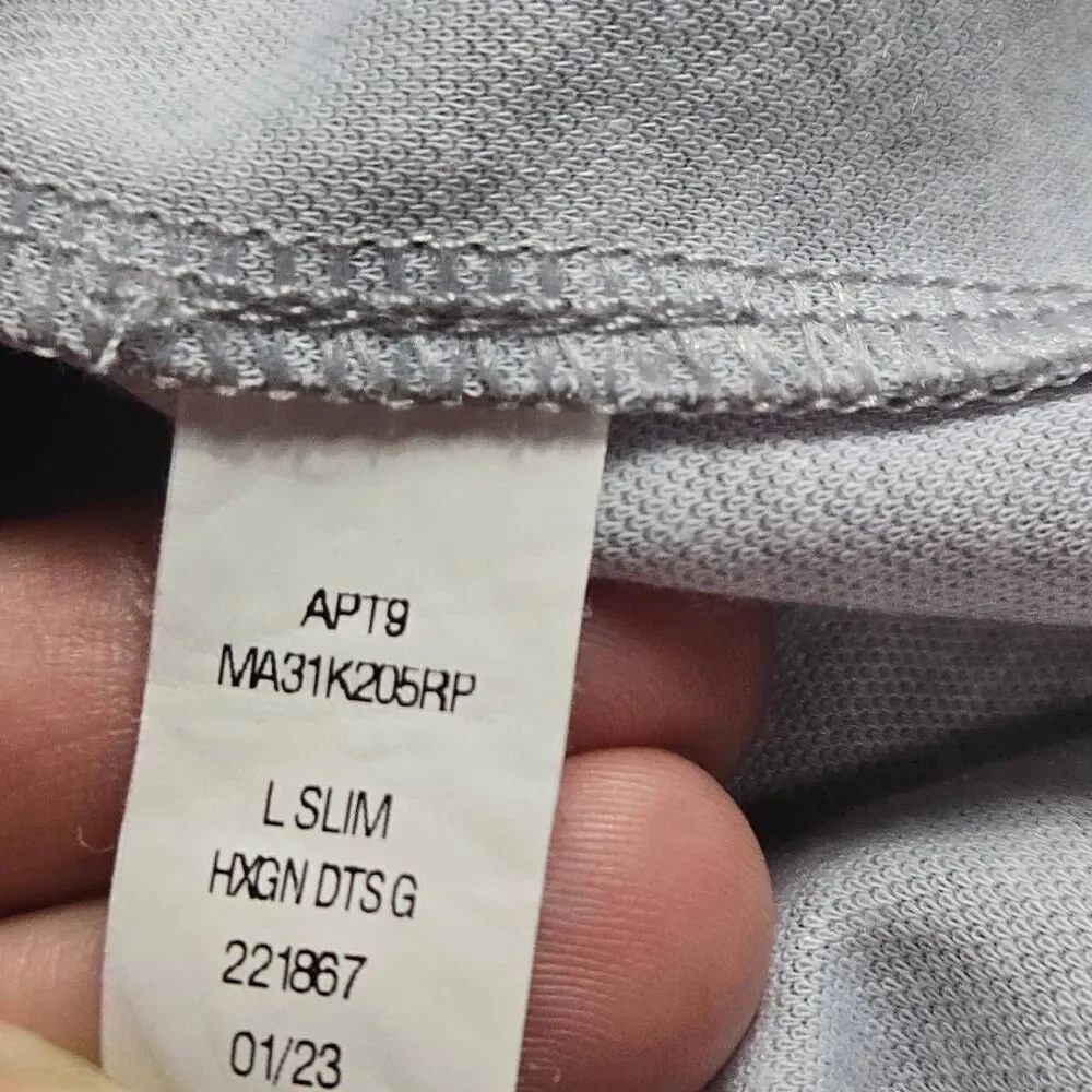 Apt 9 shirt short sleeve L Slim